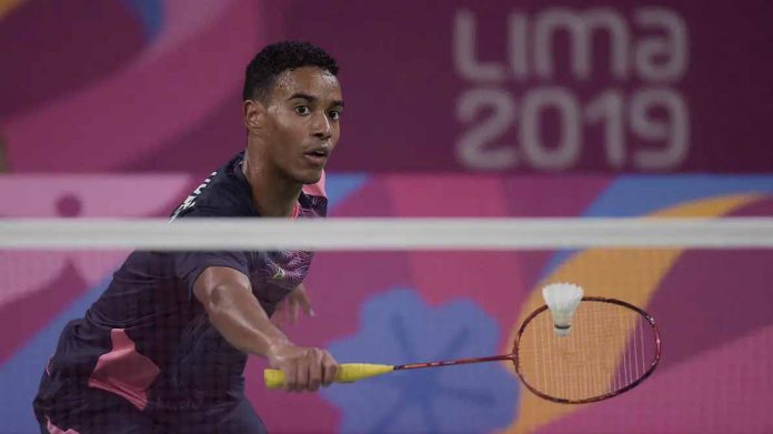 raquete de badminton